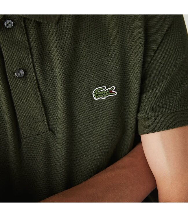 Lacoste Original L.12.12-Poloshirt, Slim Fit Petit-katoenpiqué, Mosgroen