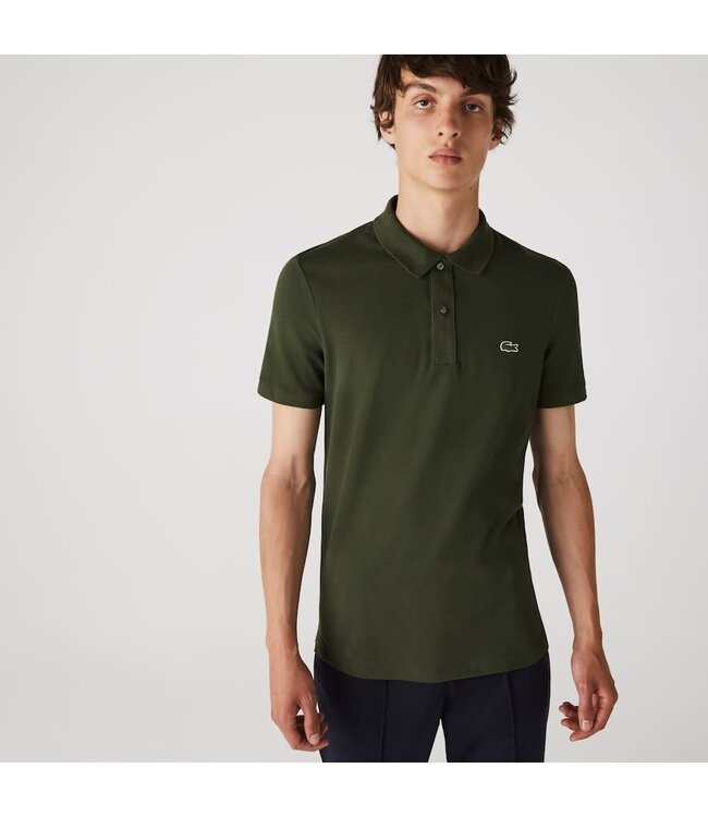 Lacoste Original L.12.12-Poloshirt, Slim Fit Petit-katoenpiqué, Mosgroen