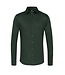 Desoto Heren Jersey Overhemd, Lange Mouw,  Petrol Piqué, Modern Kent Kraag