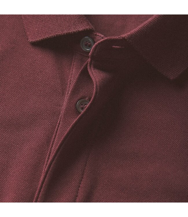 Lacoste Smart Paris, Heren Polo van Stretch Katoen Piqué, Regular Fit, Bordeaux