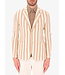Distretto 12 Colbert, Jersey, Beige Off White Gestreept