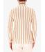 Distretto 12 Colbert, Jersey, Beige Off White Gestreept