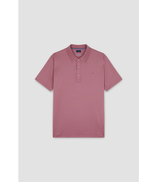 Paul & Shark Polo, Korte Mouw, Silver Piqué Katoen, Aarde Rood