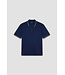 Paul & Shark Polo, Korte Mouw, Pique Katoen, Donkerblauw met Goudkleurige Accenten