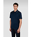 Paul & Shark Polo, Korte Mouw, Pique Katoen, Donkerblauw met Goudkleurige Accenten