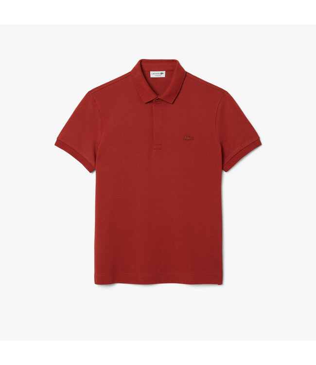 Lacoste Smart Paris, Heren Polo van Stretch Katoen Piqué, Regular Fit, Marron