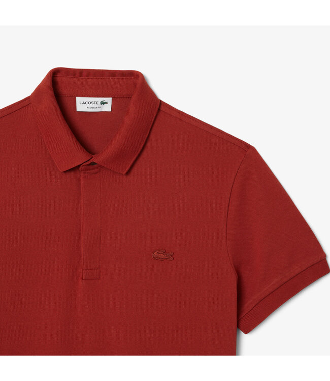 Lacoste Smart Paris, Heren Polo van Stretch Katoen Piqué, Regular Fit, Marron