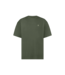 Aeden T-Shirt, Katoen, Oversized, Korte Mouw, Rugprint, Agave Groen