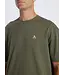 Aeden T-Shirt, Katoen, Oversized, Korte Mouw, Rugprint, Agave Groen