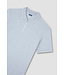 Paul & Shark Polo met Rits-Sluiting, Korte Mouw, Tone-on-Tone Dubbel Pique Katoen, Lichtgrijs