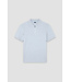 Paul & Shark Polo met Rits-Sluiting, Korte Mouw, Tone-on-Tone Dubbel Pique Katoen, Lichtgrijs