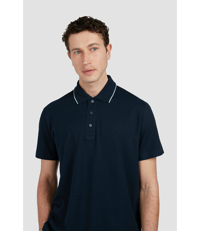 Paul & Shark Polo, Korte Mouw, X-Soft Piqué Katoen, Donkerblauw