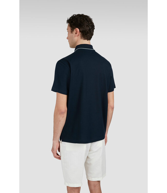 Paul & Shark Polo, Korte Mouw, X-Soft Piqué Katoen, Donkerblauw