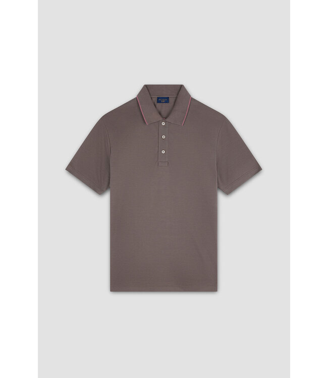Paul & Shark Polo, Korte Mouw, X-Soft Piqué Katoen, Taupe