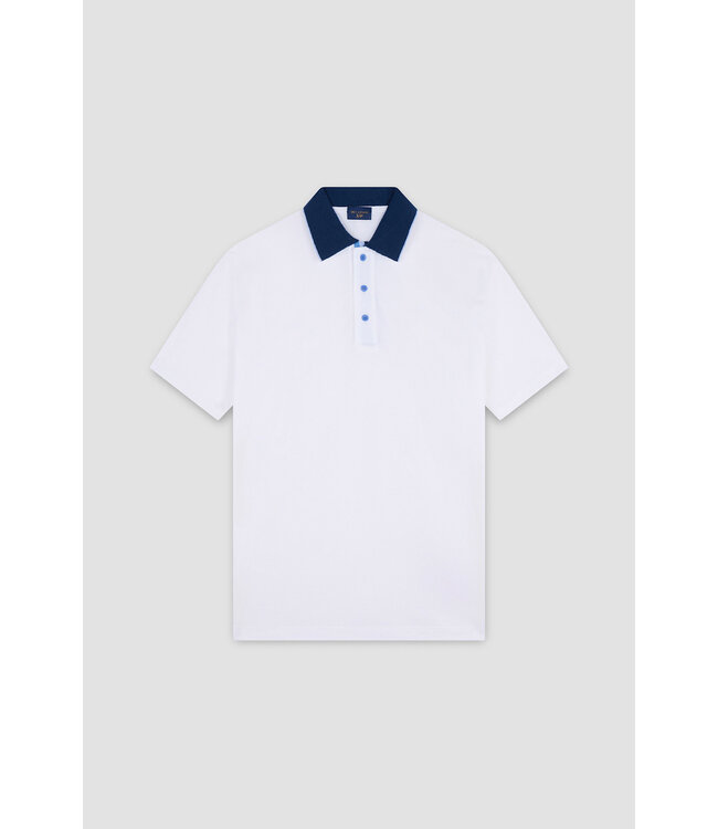 Paul & Shark Polo, Korte Mouw, X-Soft Piqué Katoen, Wit