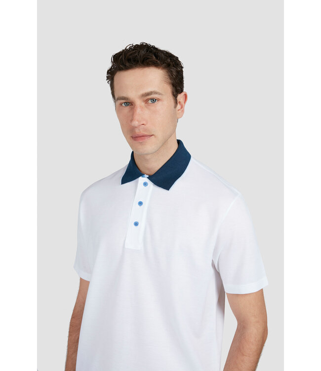 Paul & Shark Polo, Korte Mouw, X-Soft Piqué Katoen, Wit