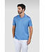 Paul & Shark Polo met Knooploze V-Kraag, Perle Jersey Katoen, Helderblauw