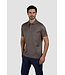 Paul & Shark Polo, Korte Mouw, Perlé Jersey Katoen, Taupe