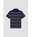 Paul & Shark Polo, Korte Mouw, Perlé Katoen, Donkerblauw, Wit, Lichtblauw, RoodGestreept