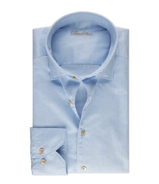 Stenstroms Stenstroms, Overhemd, Poplin Katoen, Lange Mouw, Lichtblauw, Slimline