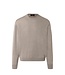 Maerz Munchen Trui, Ronde Hals, Merino Wol, Superwash, Beige Gemeleerd