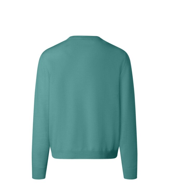 Maerz Munchen Trui, Ronde Hals, Merino Wol, Superwash, Teal Groen