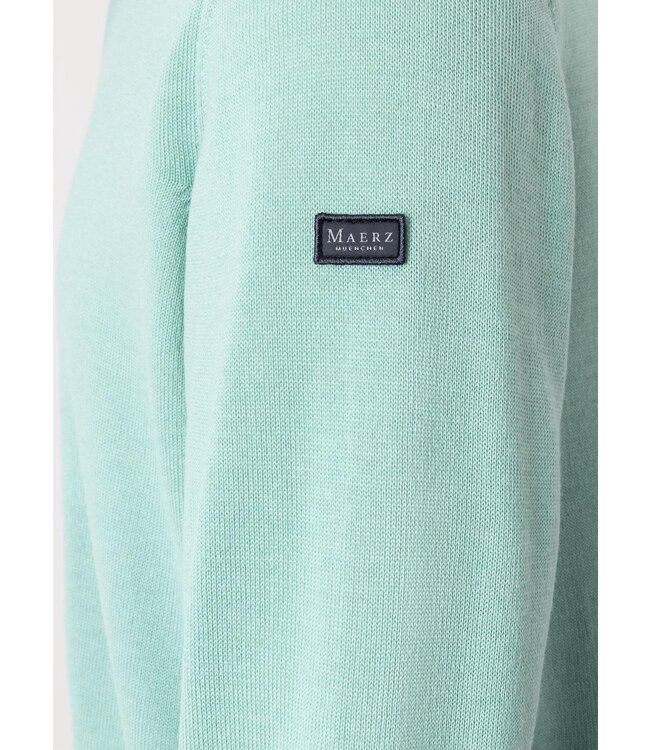 Maerz Munchen Trui, Ronde Hals, Merino Wol, Mintgroen