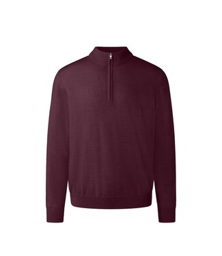 Maerz Munchen Maerz München, Half-Zip Trui,  Merino Wol, Bordeaux