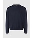 Maerz Munchen Trui, Ronde Hals, Merino Wol, Donkerblauw