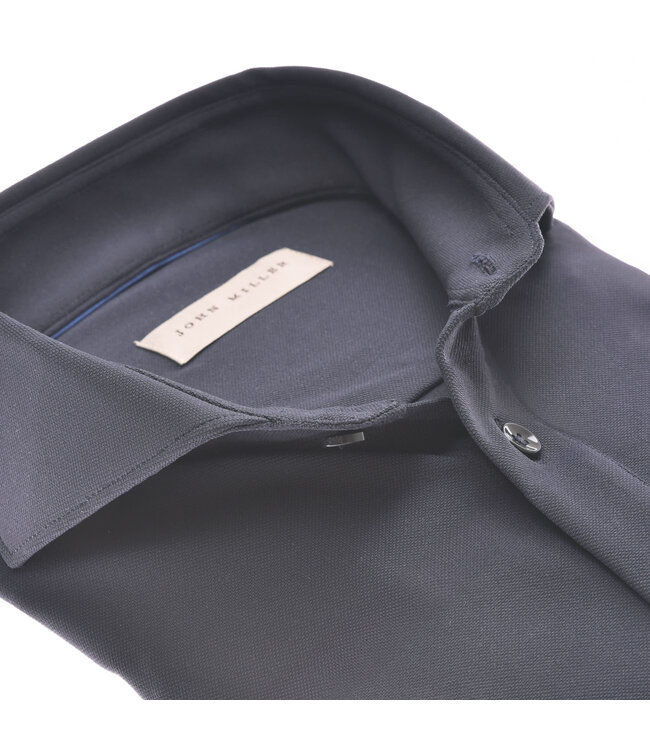 John Miller Polo Shirt, Hyperstretch, Lange Mouw, Donkerblauw