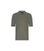 Aeden Polo, Gebreid, Korte Mouw, Grijs Groen / Vetiver