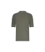 Aeden Polo, Gebreid, Korte Mouw, Grijs Groen / Vetiver