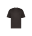 Aeden T-Shirt, Katoen, Oversized, Korte Mouw, Rugprint, Donkerbruin