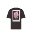 Aeden T-Shirt, Katoen, Oversized, Korte Mouw, Rugprint, Donkerbruin