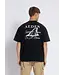 Aeden T-Shirt, Katoen, Oversized, Korte Mouw, Rugprint, Zwart