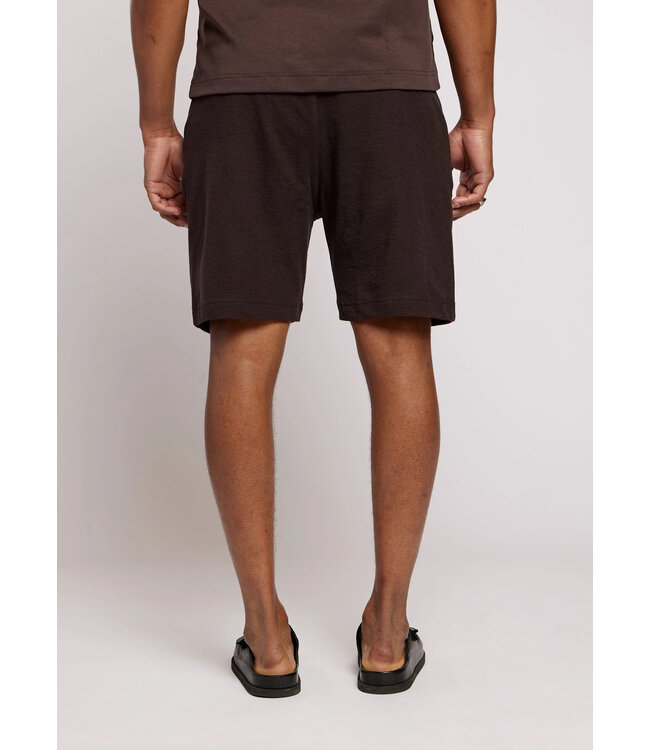 Aeden Bermuda, Shorts, Katoen, Badstof, Regular Fit, Donkerbruin