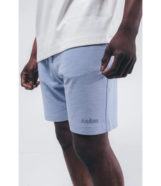 Aeden Bermuda, Shorts, Katoen, Badstof, Regular Fit, Korenblauw