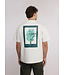 Aeden T-Shirt, Katoen, Oversized, Korte Mouw, Rugprint, Off-White