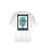 Aeden T-Shirt, Katoen, Oversized, Korte Mouw, Rugprint, Off-White