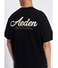 Aeden T-Shirt, Katoen, Loose Fit, Korte Mouw, Rugprint, Zwart
