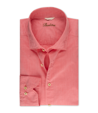 Stenstroms Stenstroms, Overhemd, Poplin Katoen, Lange Mouw, Rood, Slimline