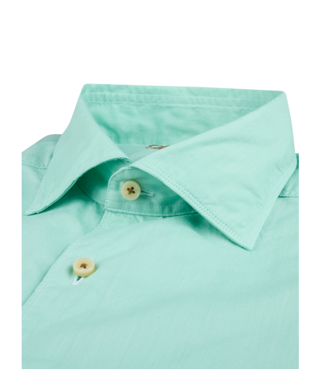 Stenstroms Overhemd, Poplin Katoen, Lange Mouw, Mintgroen, Slimline