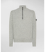 Peuterey Trui, Half-Zip, Mouline, Grijs Gemeleerd