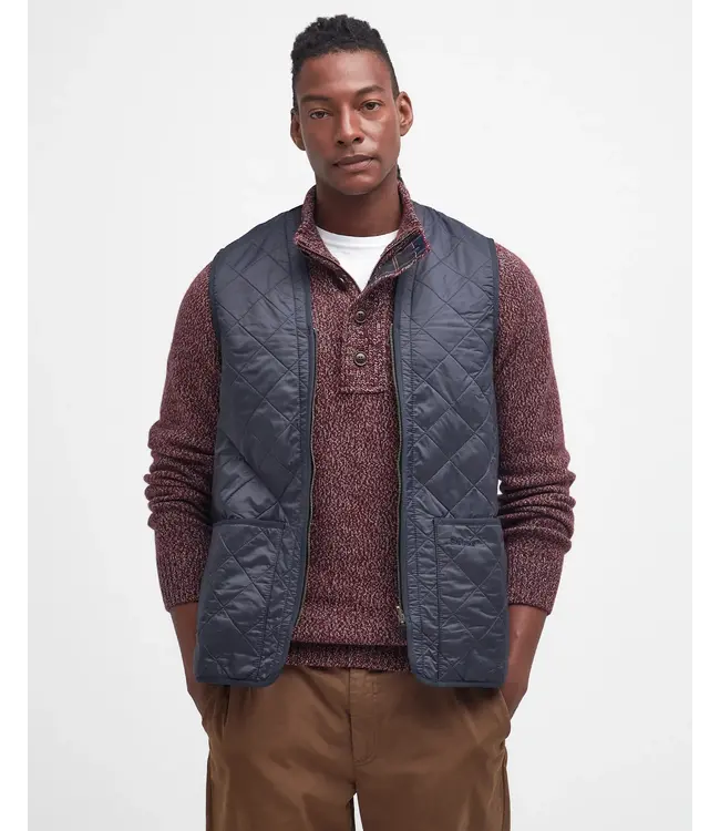 Barbour Polar Quilt, Zip-In-Liner/Losse Binnenvoering/Bodywarmer met Rits, Donkerblauw