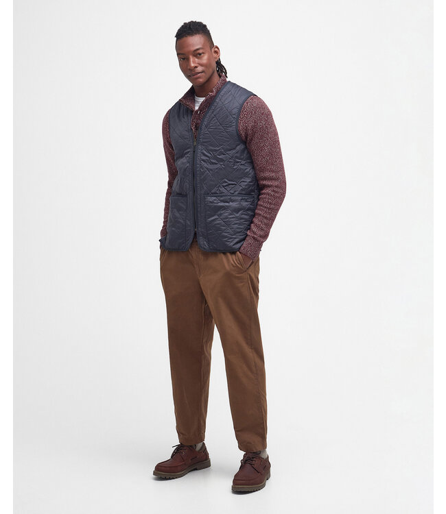 Barbour Polar Quilt, Zip-In-Liner/Losse Binnenvoering/Bodywarmer met Rits, Donkerblauw