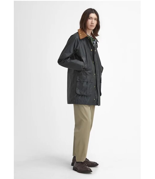 Barbour Wax Jas, Model, 130th Anniversary Edition Gamefair Waxed Jacket, Sage Groen