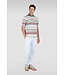 Paul & Shark Polo, Korte Mouw, Beige, Taupe, Oud Roze Gestreept
