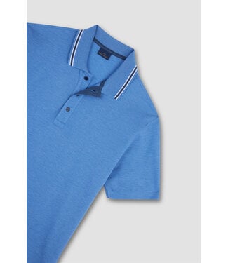 Paul & Shark Paul & Shark, Polo, Korte Mouw, Dubbel Pique Katoen, Helderblauw