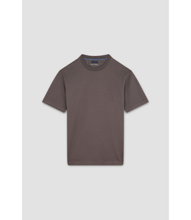 Paul & Shark T-Shirt, Piqué, Gemerceriseerd Katoen, Kleur Taupe