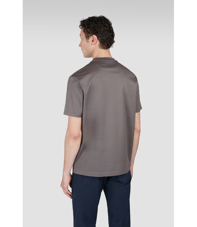 Paul & Shark T-Shirt, Piqué, Gemerceriseerd Katoen, Kleur Taupe